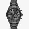 Oversized Lexington Black-Tone Watch Oversized Lexington Black-Tone Watch