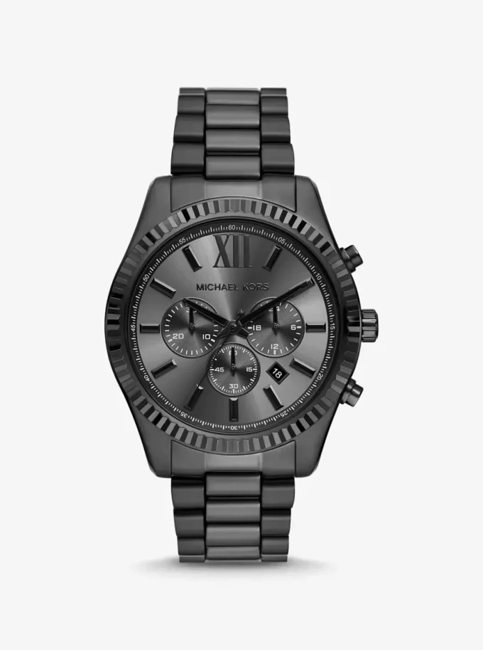 Oversized Lexington Black-Tone Watch Oversized Lexington Black-Tone Watch