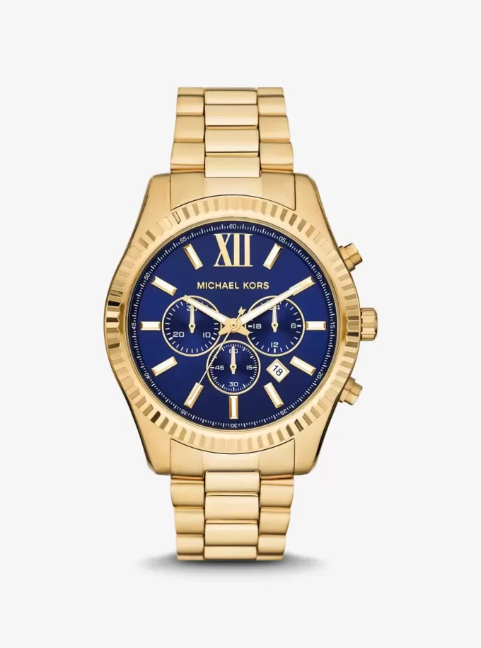 Oversized Lexington Gold-Tone Watch Oversized Lexington Gold-Tone Watch