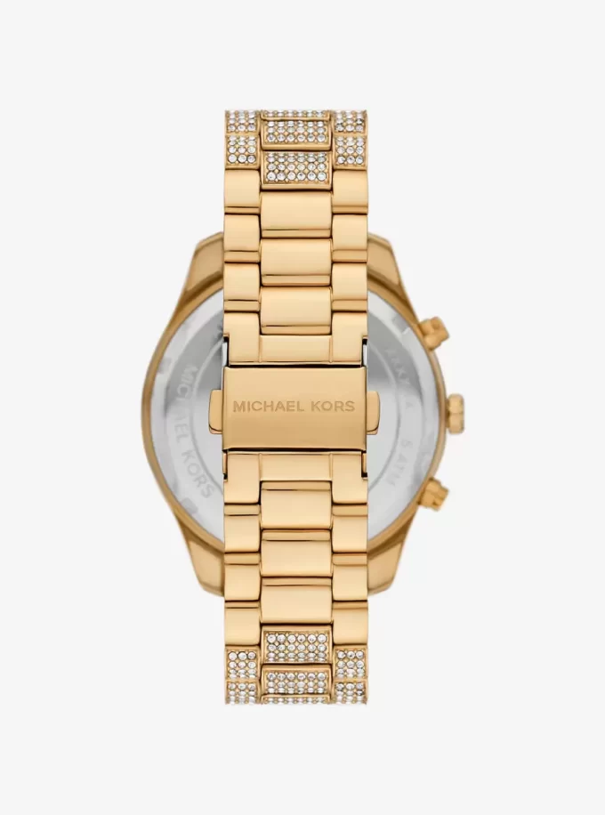 Oversized Lexington Pavé Gold-Tone Watch Oversized Lexington Pavé Gold-Tone Watch