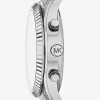 Oversized Lexington Pavé Silver-Tone Watch