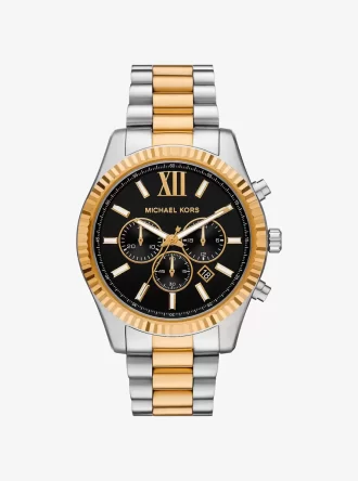 Oversized Lexington Two-Tone Watch
