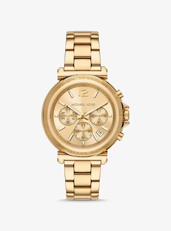 Oversized Maren Gold-Tone Watch Oversized Maren Gold-Tone Watch