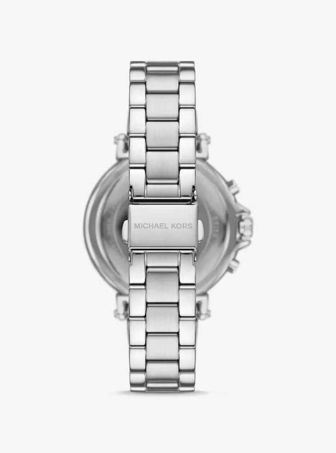 Oversized Maren Silver-Tone Watch Oversized Maren Silver-Tone Watch