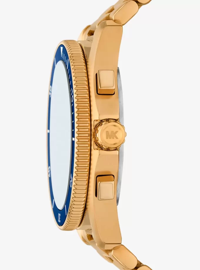 Oversized Maritime Gold-Tone Watch Oversized Maritime Gold-Tone Watch