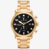 Oversized Panorama Gold-Tone Watch
