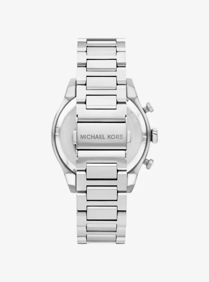 Oversized Panorama Silver-Tone Watch