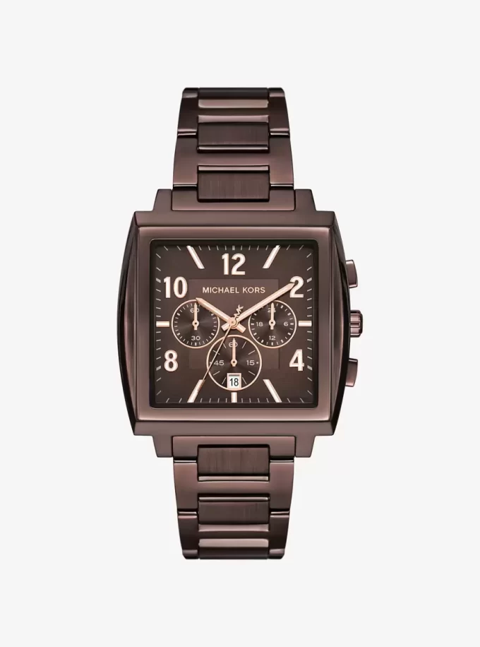 Oversized Rhys Brown-Tone Watch