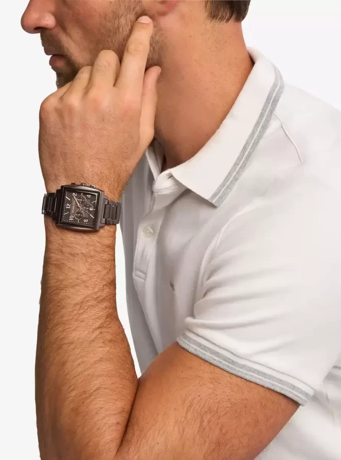 Oversized Rhys Brown-Tone Watch