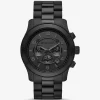Oversized Runway Black-Tone Watch