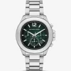 Oversized Sage Silver-Tone Watch