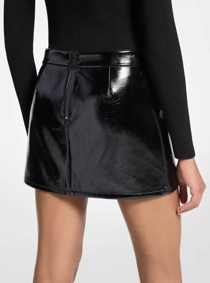 Patent Micro Mini Skirt Patent Micro Mini Skirt
