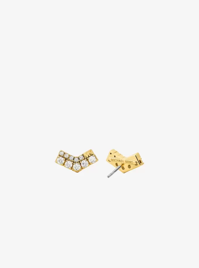 Pavé Chevron Stud Earrings Pavé Chevron Stud Earrings