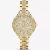 Pavé Gold-Tone Watch Pavé Gold-Tone Watch