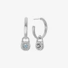 Pavé Lock Hoop Earrings Pavé Lock Hoop Earrings