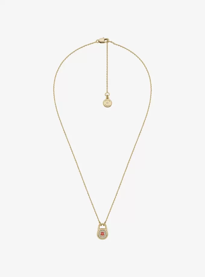 Pavé Lock Necklace Pavé Lock Necklace