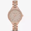 Pavé Rose Gold-Tone Watch Pavé Rose Gold-Tone Watch