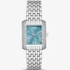 Petite Emery Pavé Silver-Tone Watch
