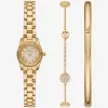 Petite Lexington Pavé Gold-Tone Watch and Jewelry Gift Set