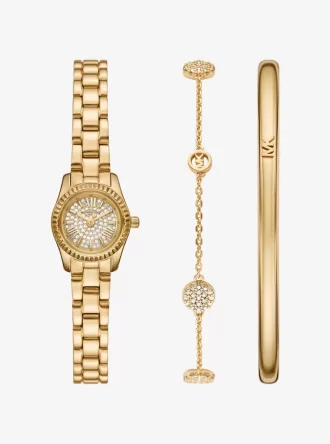 Petite Lexington Pavé Gold-Tone Watch and Jewelry Gift Set Petite Lexington Pavé Gold-Tone Watch and Jewelry Gift Set