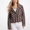 Polka Dot Signature Logo Ciré Jacket