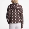 Polka Dot Signature Logo Ciré Jacket