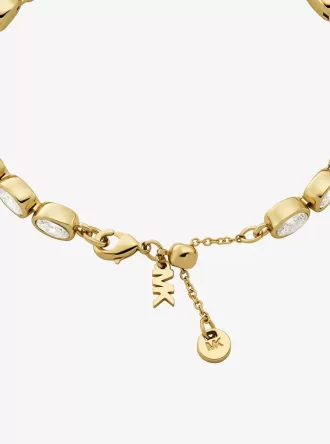 Precious Metal-Plated Cubic Zirconia Tennis Bracelet