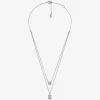 Precious Metal-Plated Double Layered Necklace Precious Metal-Plated Double Layered Necklace