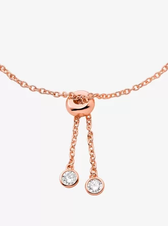 Precious Metal-Plated Sterling Silver Bezel Slider Bracelet Precious Metal-Plated Sterling Silver Bezel Slider Bracelet