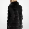 Quilted Faux Fur Vest Quilted Faux Fur Vest