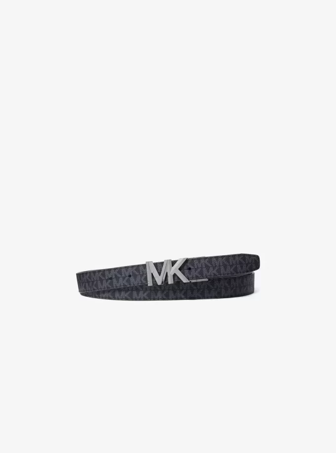 Reversible Signature Logo and Leather Belt Reversible Signature Logo and Leather Belt