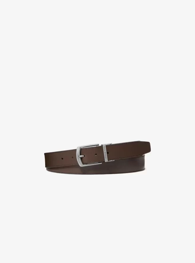 Reversible Signature Logo and Leather Belt Reversible Signature Logo and Leather Belt