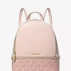 Rhea Medium Color-Block Signature Logo Backpack