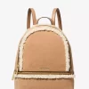 Rhea Medium Suede and Faux Shearling Backpack