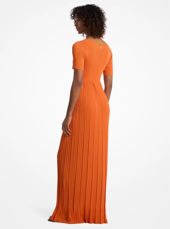 Ribbed Stretch Knit Midi Dress Ribbed Stretch Knit Midi Dress