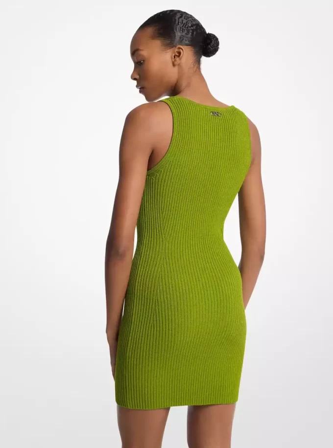 Ribbed Stretch Viscose Tank Dress