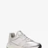 Riley Metallic Leather Trainer