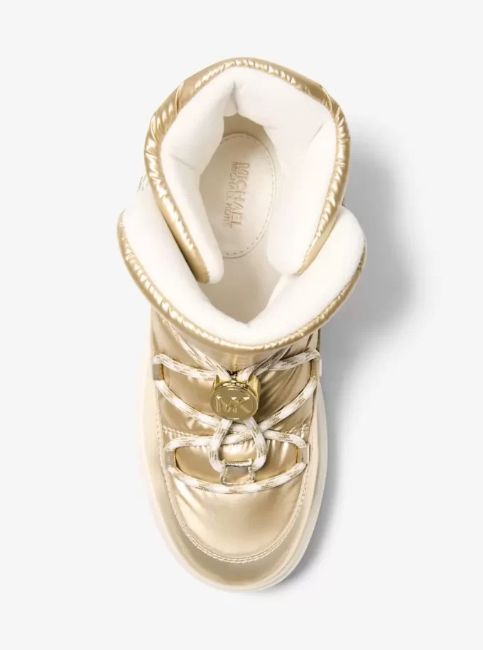 Romey Metallic Lace-Up Boot