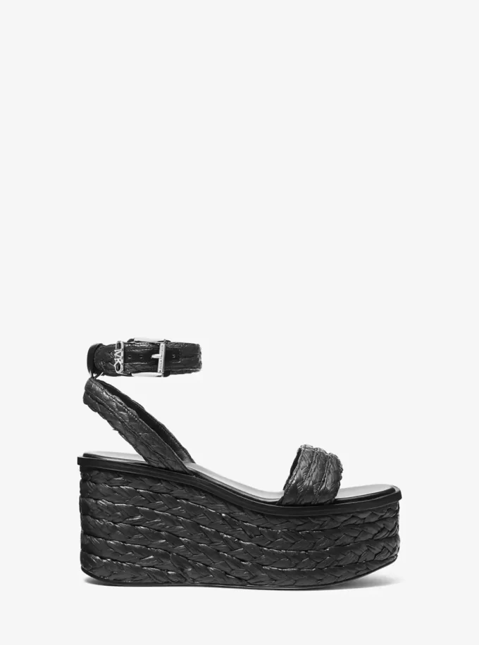 Sandra Straw Platform Sandal Sandra Straw Platform Sandal