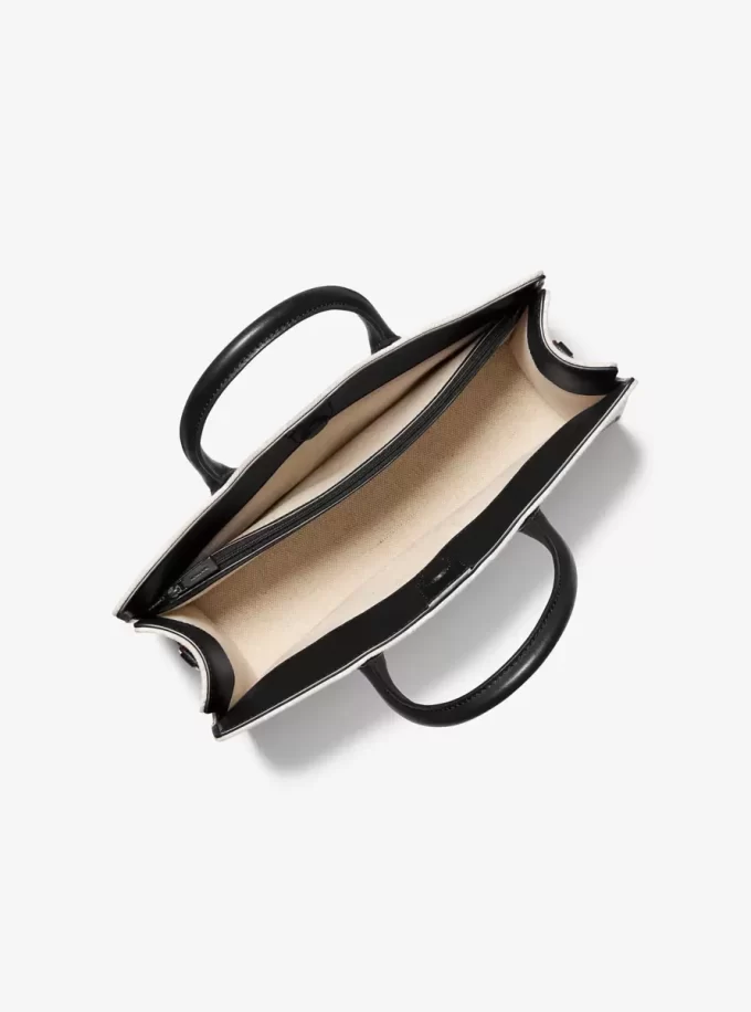 Scarlett Medium Logo Jacquard Satchel Scarlett Medium Logo Jacquard Satchel