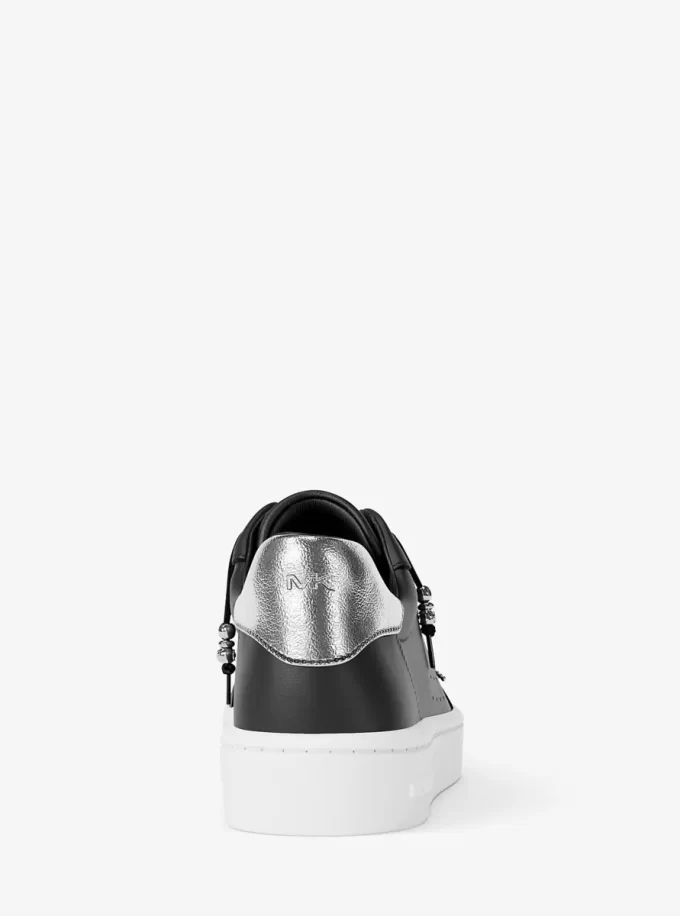 Scotty Embellished Leather Sneaker