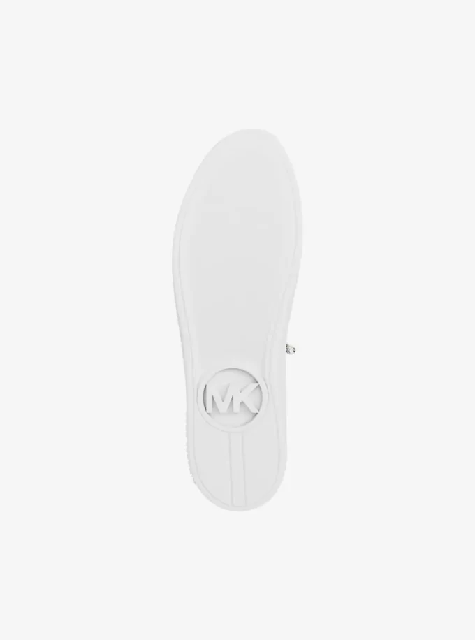 Scotty Embellished Metallic Leather Sneaker