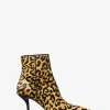 Selina Leopard Print Calf Hair Ankle Boot