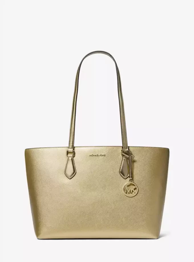Sheila Large Metallic Tote Bag