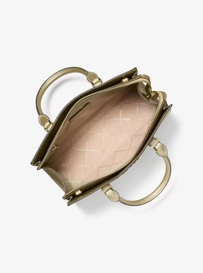 Sheila Medium Metallic Satchel