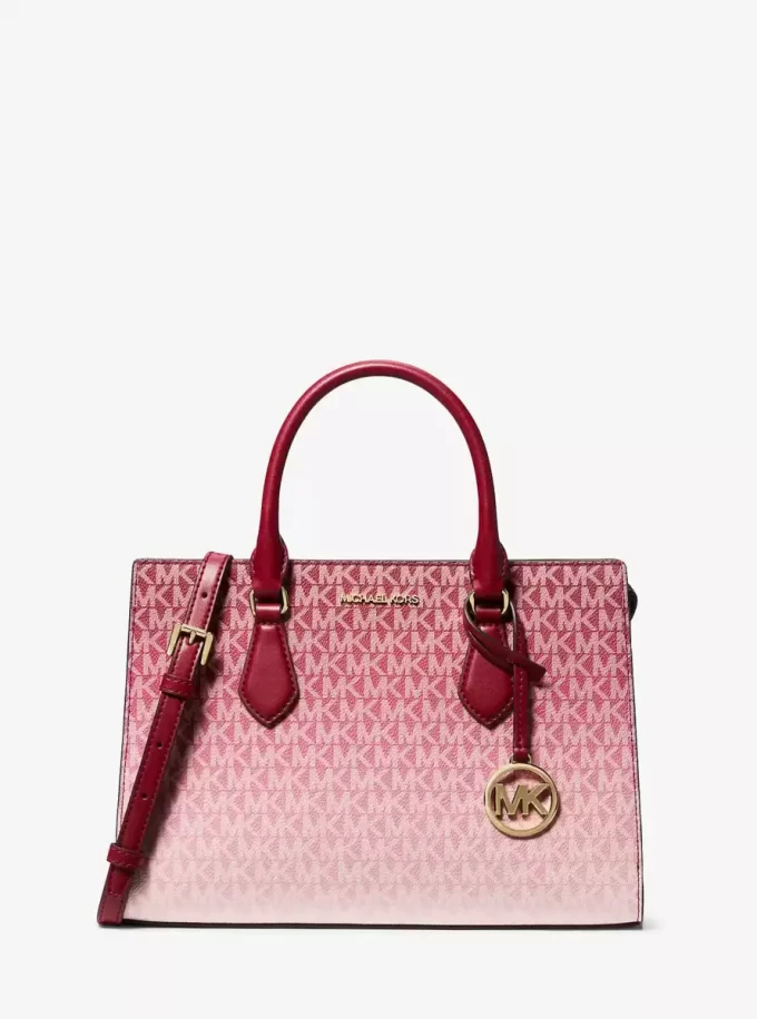Sheila Medium Ombré Signature Logo Satchel