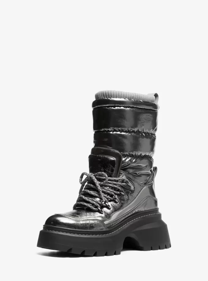 Shiloh Metallic Mixed-Media Boot Shiloh Metallic Mixed-Media Boot