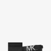 Signature Logo Card Case and Belt Gift Set