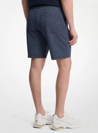 Signature Logo Cotton Blend Shorts