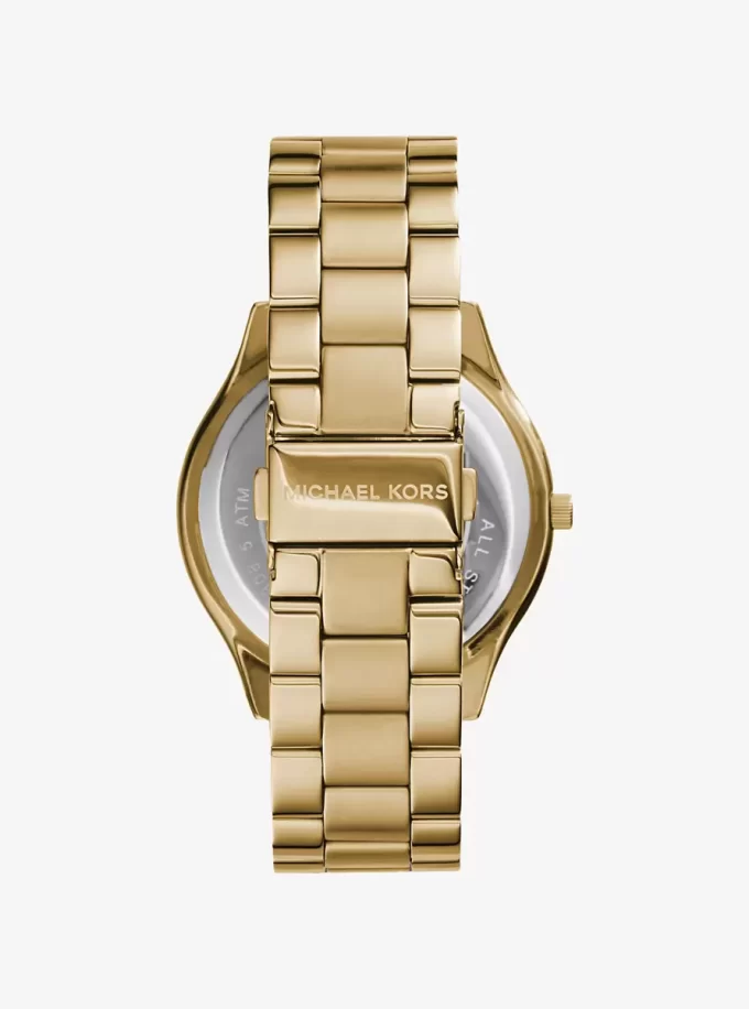 Slim Runway Gold-Tone Stainless Steel Watch Slim Runway Gold-Tone Stainless Steel Watch